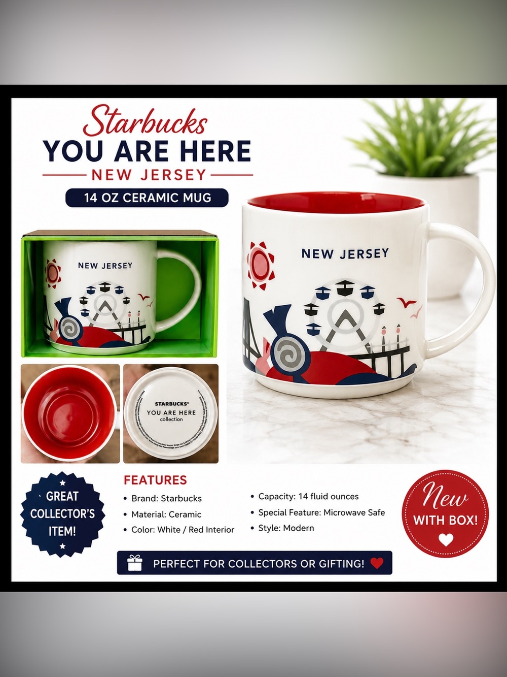 Starbucks New Jersey “You Are Here” 
Coffee Mug